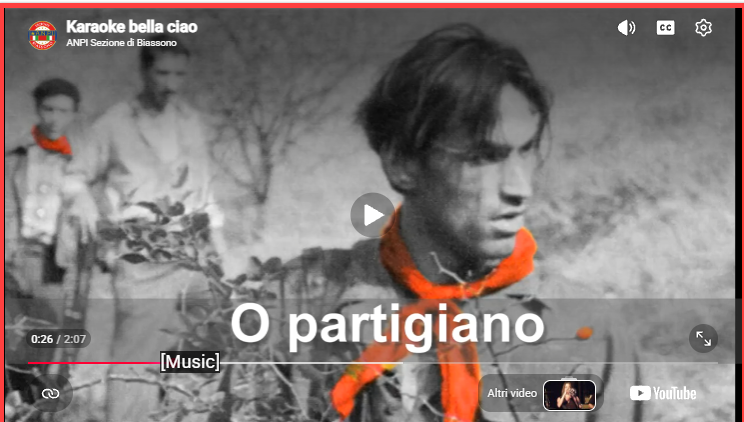 Cantiamo insieme — Bella Ciao